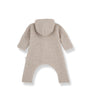 Bjorn Wool Blend Hooded Baby Pramsuit Onesie (Beige)